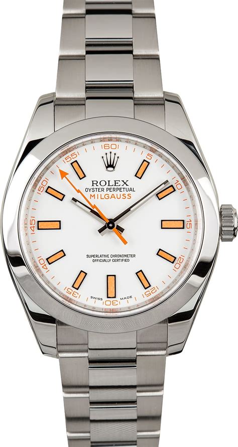 rolex milgauss fake|rolex milgauss 116400 white dial.